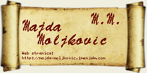 Majda Moljković vizit kartica